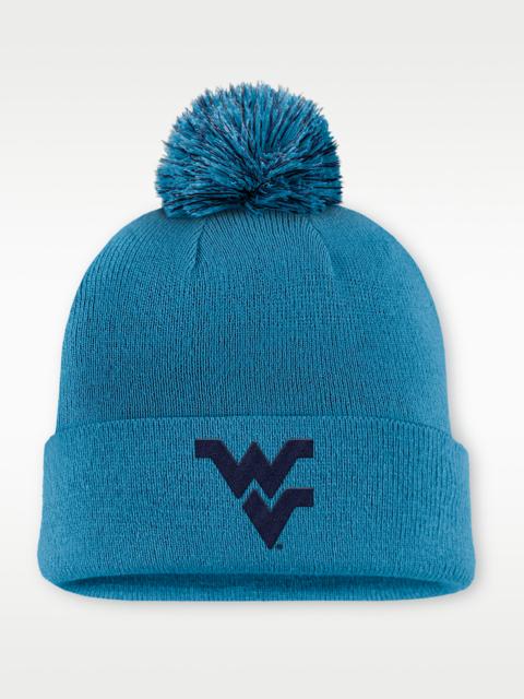 West Virginia Primetime Campus Toned Men's Nike College Cuffed Pom Beanie