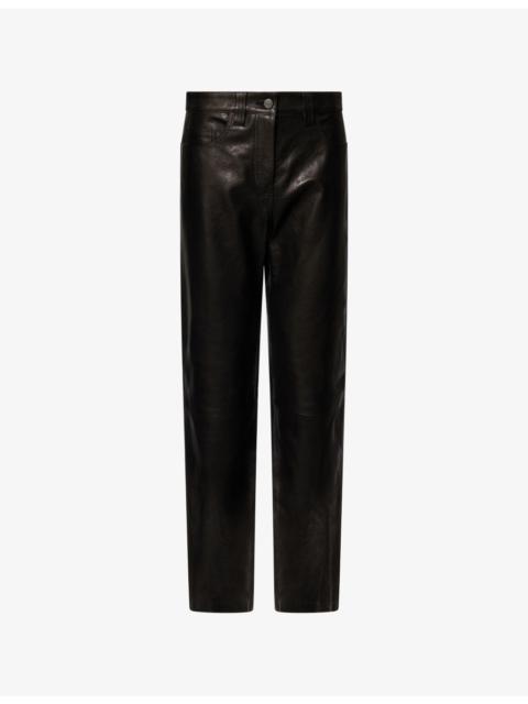 Callum Relaxed Tapered Suede Trousers