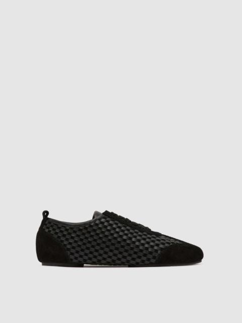 Lattice Weave Ballet Sneaker - Black