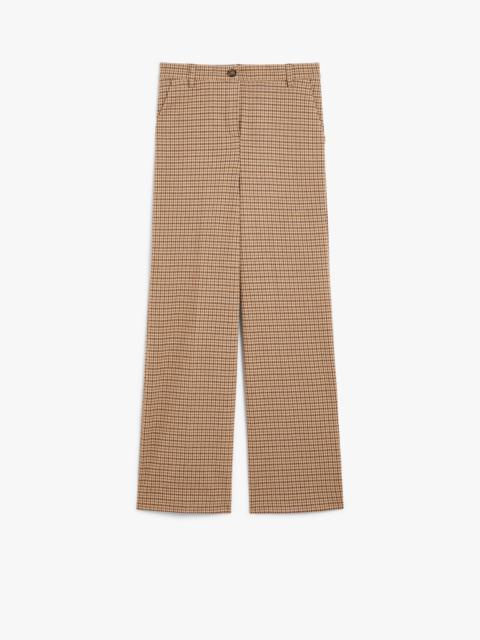 PANETTO Jacquard flannel trousers