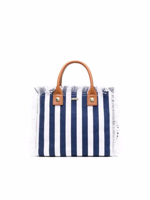 Porto Cervo striped tote bag