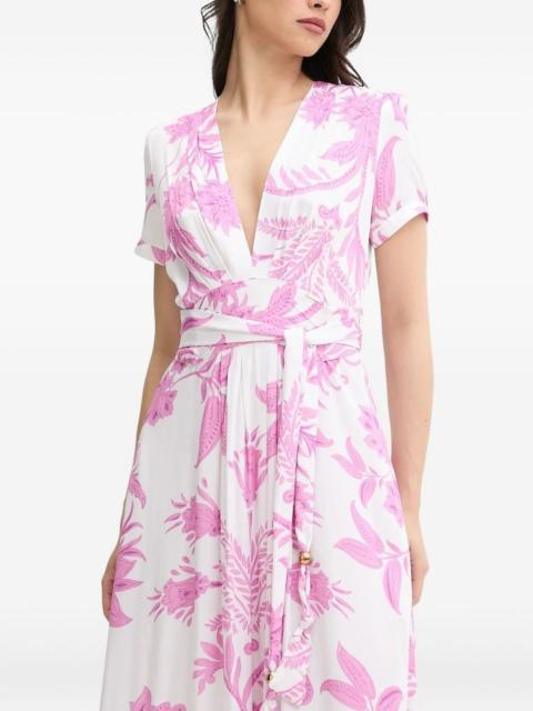 floral-print maxi dress