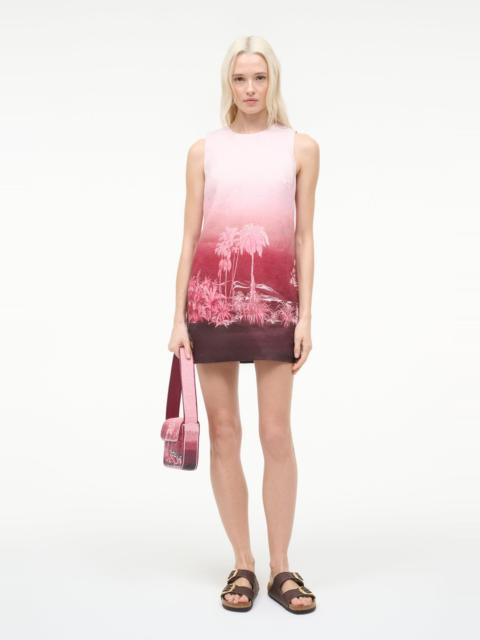 STAUD BREA LINEN DRESS CALIFORNIA CLOUDS