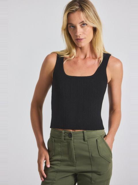 SAIN RIB KNIT SWEATER TANK