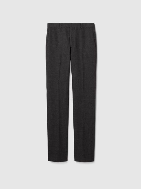 Wool mouliné pant