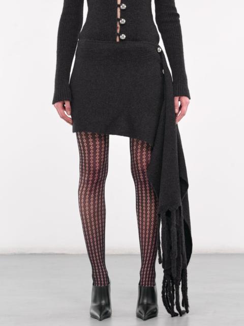 Knit Scarf Mini Skirt