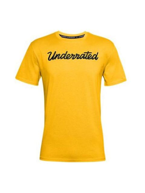 Men's Under Armour SC30 Embroidery Sports Yellow 1359932-790