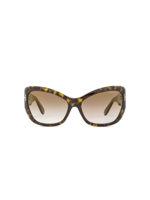 cat-eye full-rim sunglasses