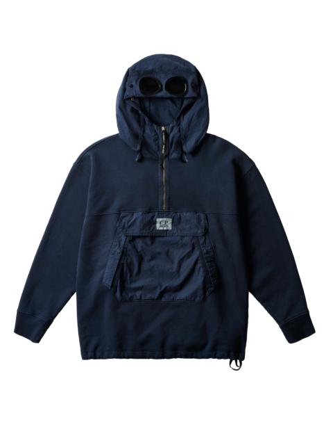 PALACE C.P. COMPANY FLEECE OLD GOGGLE HOOD NAVY