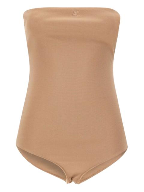 logo-embroidered bodysuit