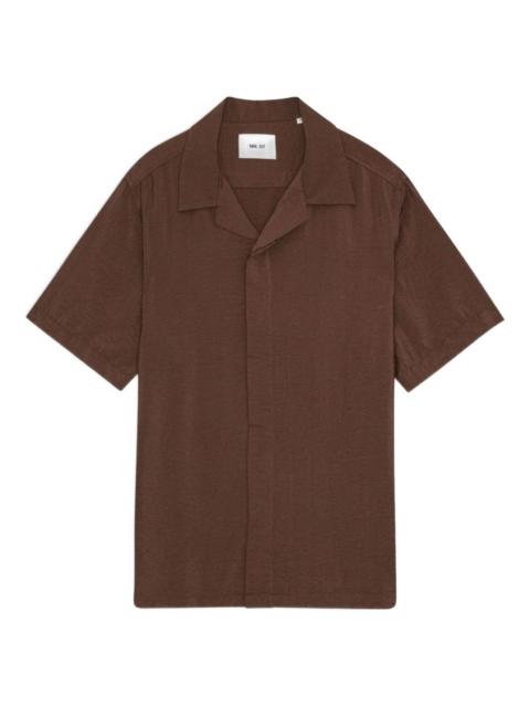 Hank revere-collar short-sleeve shirt