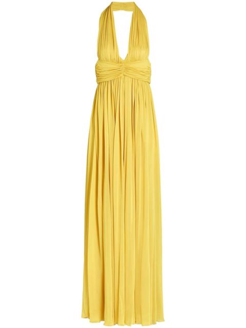 open-back maxi dress