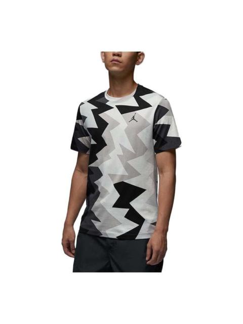 Air Jordan Jumpman All Over Print T-Shirt 'Black Grey' FB7356-010