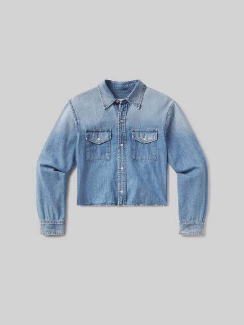 Baby Shay Cropped Shirt
In Carolina Blue