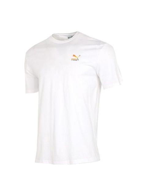 PUMA Rainbow Logo Tee 'White' 534095-02
