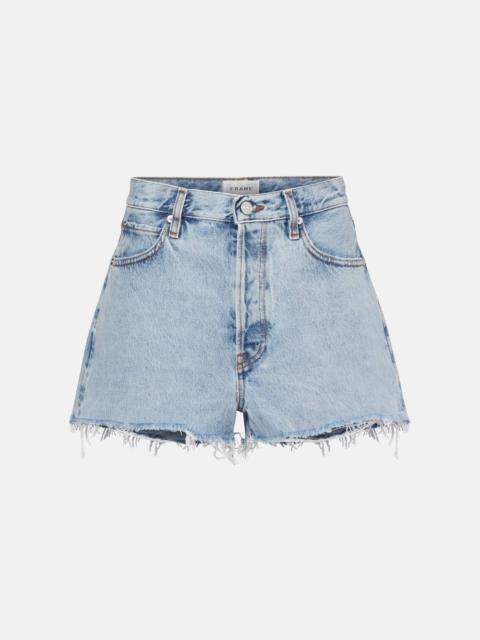 Dare high-rise denim shorts