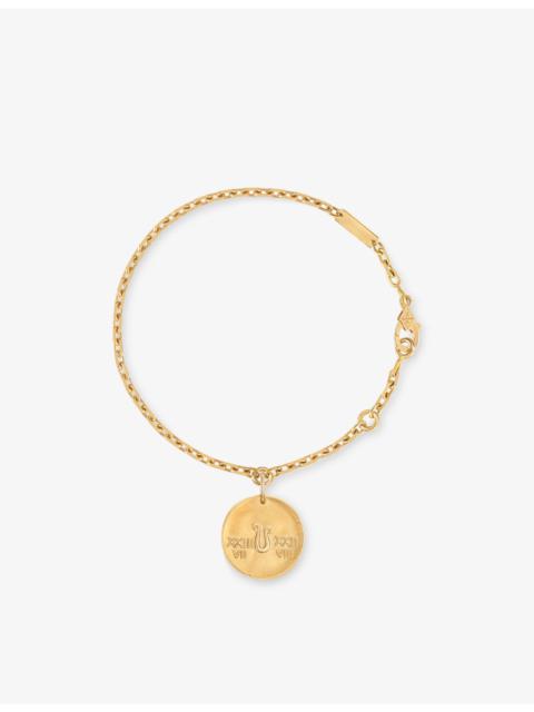 Zodiaque Medal Leo 18ct Yellow-Gold Bracelet