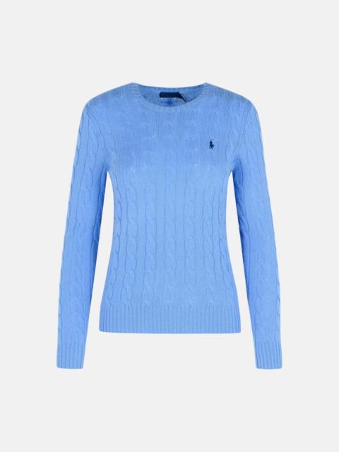 LIGHT BLUE CASHMERE BLEND SWEATER