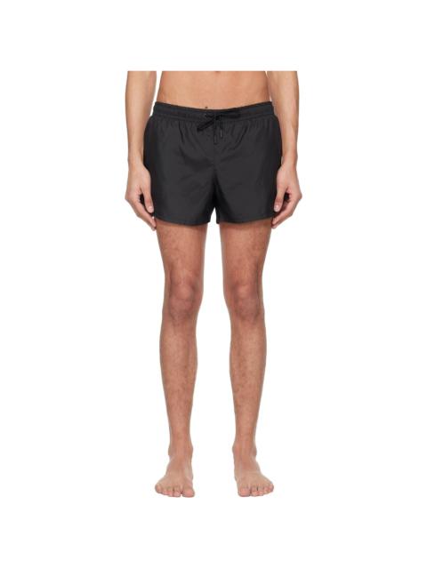Black Short Length Swim Shorts
