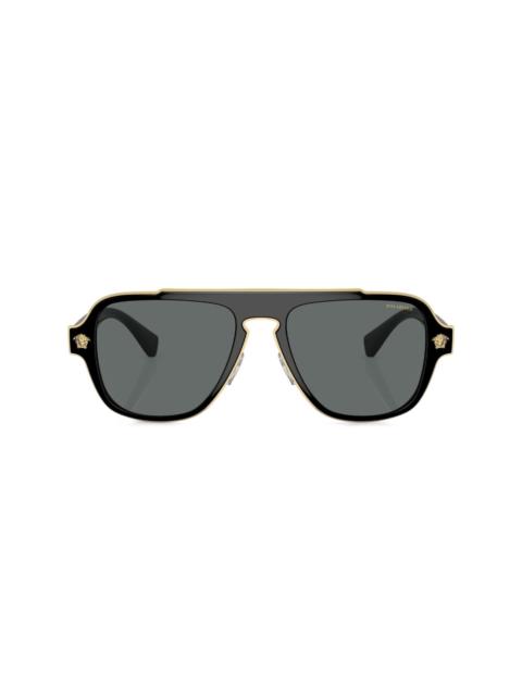 aviator-frame sunglasses