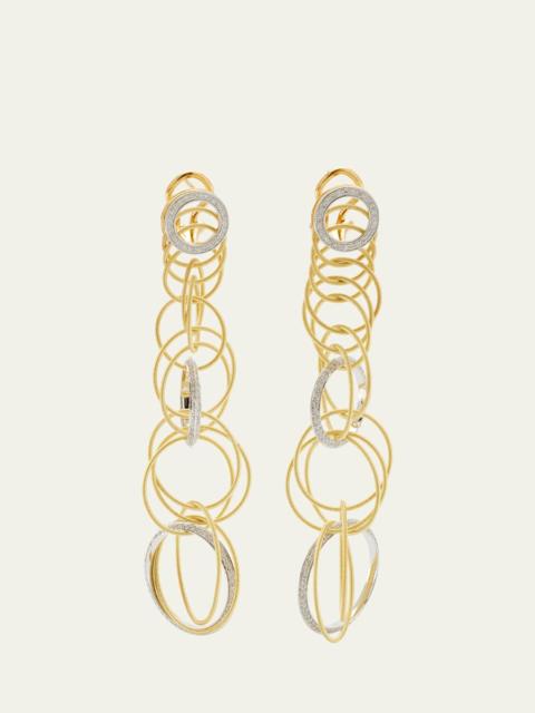 Hawaii Waikiki Short Pendant Earrings with Diamonds