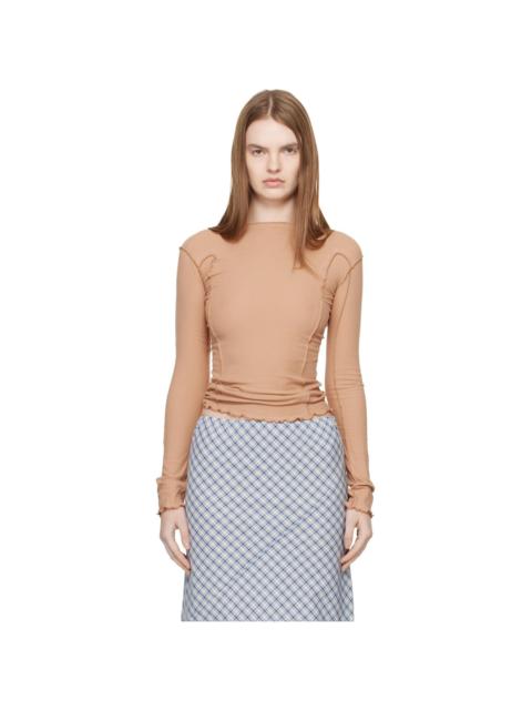 Tan Omato Long Sleeve T-shirt