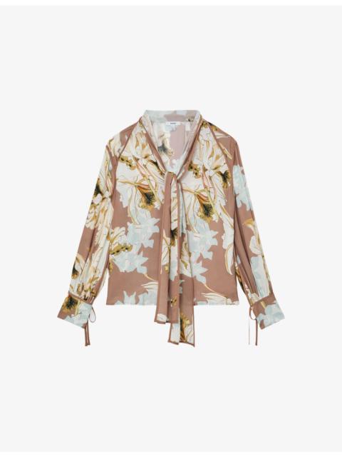 Maggie Floral-Print Woven Blouse