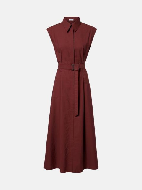 Monili cotton-blend midi dress