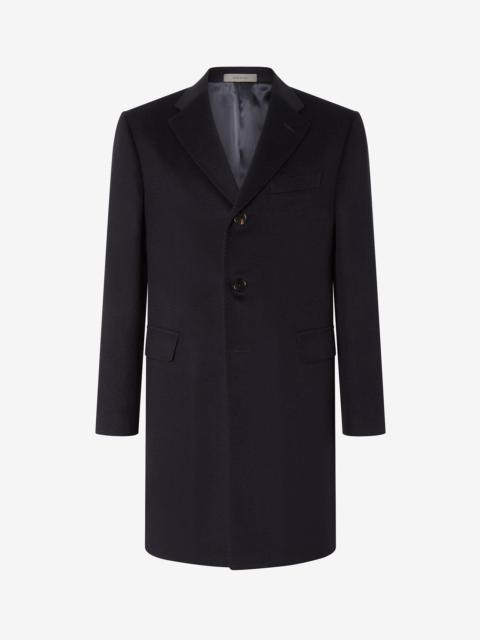 Blue pure wool beaver coat