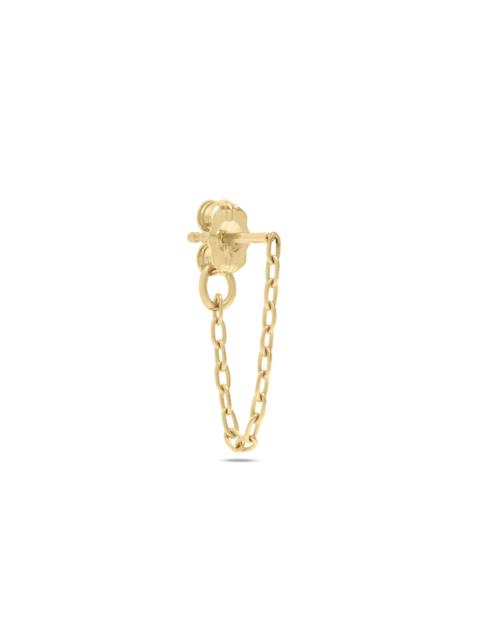 Gold Front To Back Chain Earring
