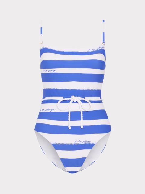 A La Plage Belted One Piece
