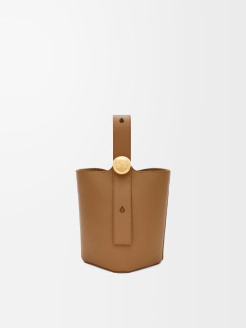 Mini Pebble Bucket bag in mellow calfskin
