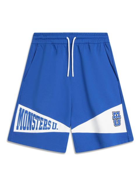 Li-Ning x Disney Monsters University Graphic Shorts 'Blue White' AKSU489-1