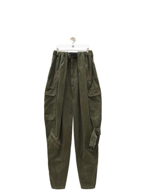 Balloon cargo trousers in cotton