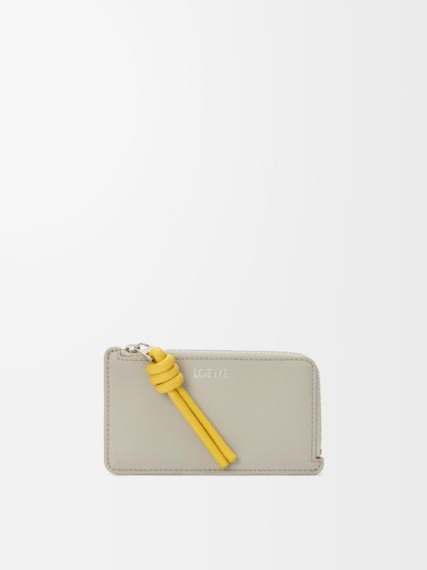 Knot coin cardholder in shiny nappa calfskin