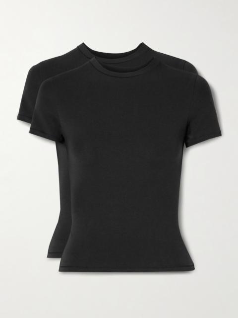 Set Of Two Stretch-cotton Jersey T-shirts