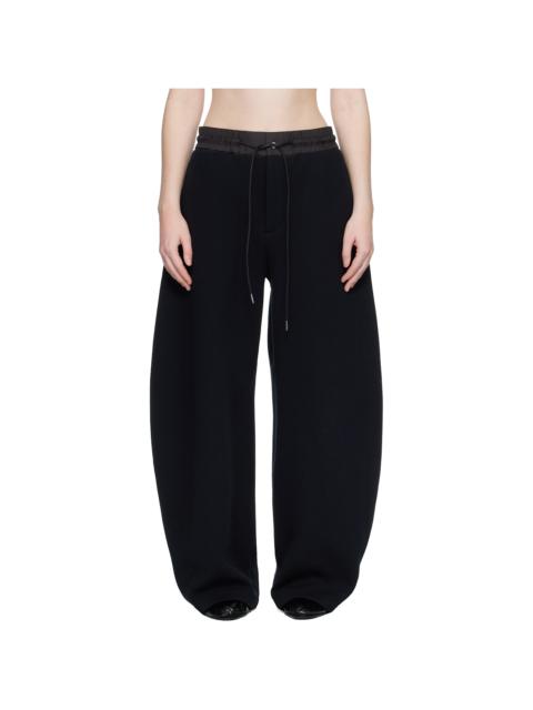 Black Sponge Sweatpants