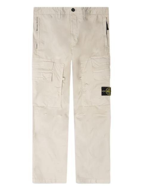 cargo-pocket logo-appliqué trousers