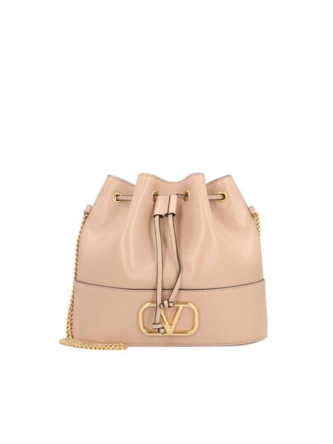 mini VLogo Signature leather bucket bag