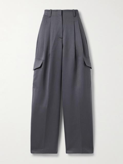 The Russel Pleated Wool Wide-leg Pants