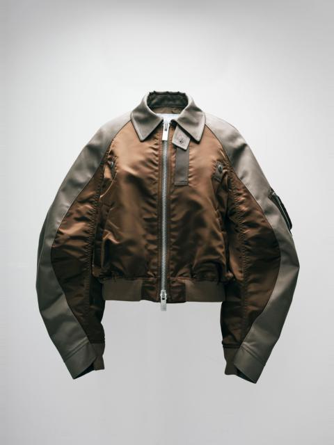 Cotton Chino x Nylon Twill Blouson