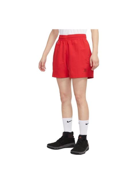 (WMNS) Nike ACG Shorts 'Red' DH8351-657
