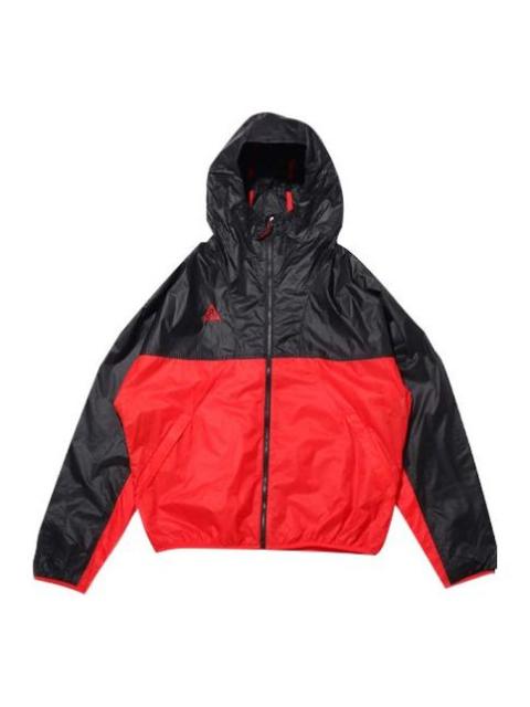 Men's Nike ACG Sports Hooded Jacket Black Red CK7239-657