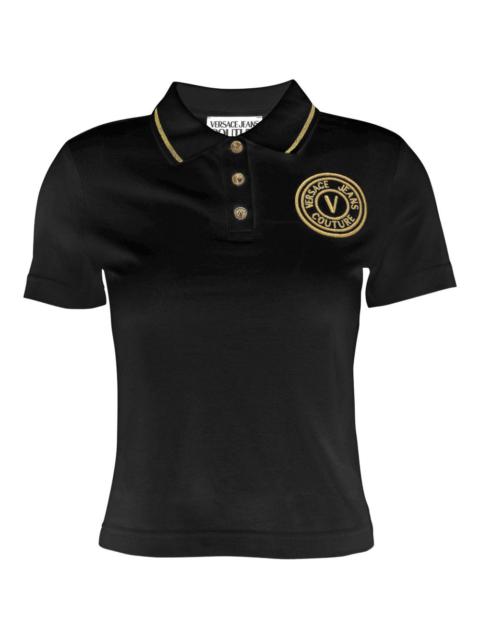 embroidered-logo polo shirt