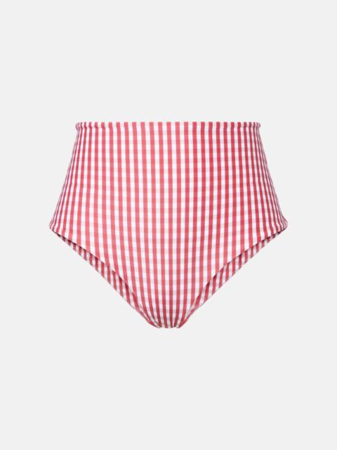 Reyes gingham bikini bottoms