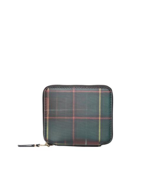 Lenticular Tartan zipped wallet