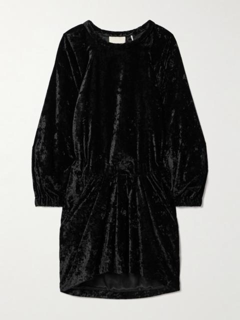 Lassie Crushed-velvet Mini Dress