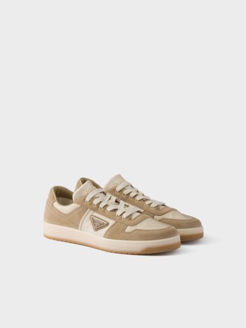 Downtown Re-Nylon and suede sneakers