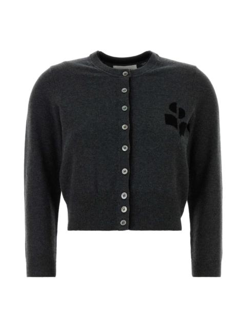 Charcoal Cotton Blend Lona Cardigan