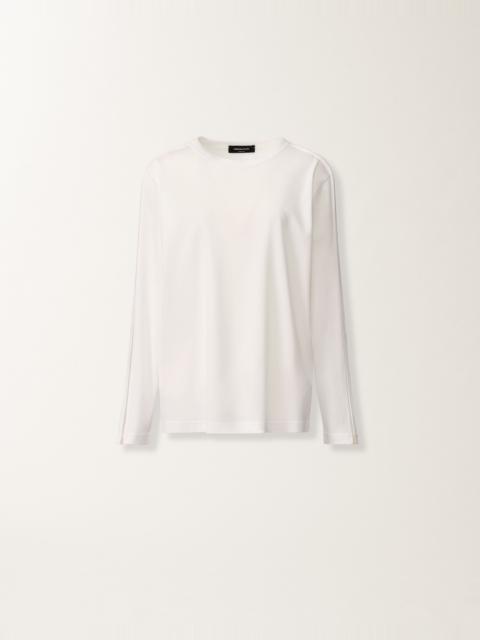 Optical white jersey T-shirt